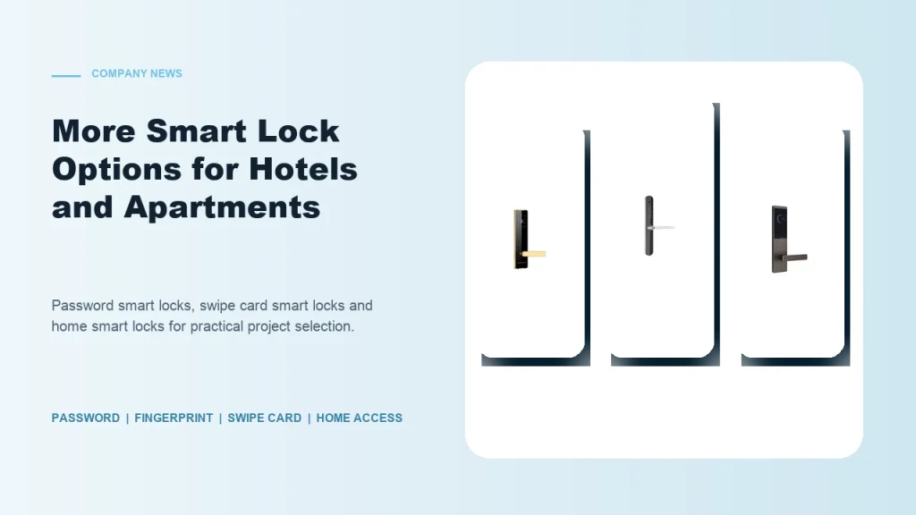 Haolock Presents More Smart Lock Options for Hotels and Apartments